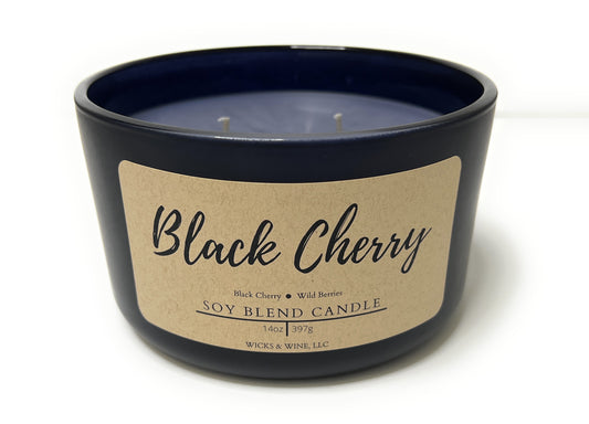 Black Cherry 3 Wick Candle