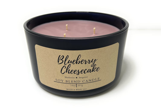Blueberry Cheesecake 3 Wick Candle