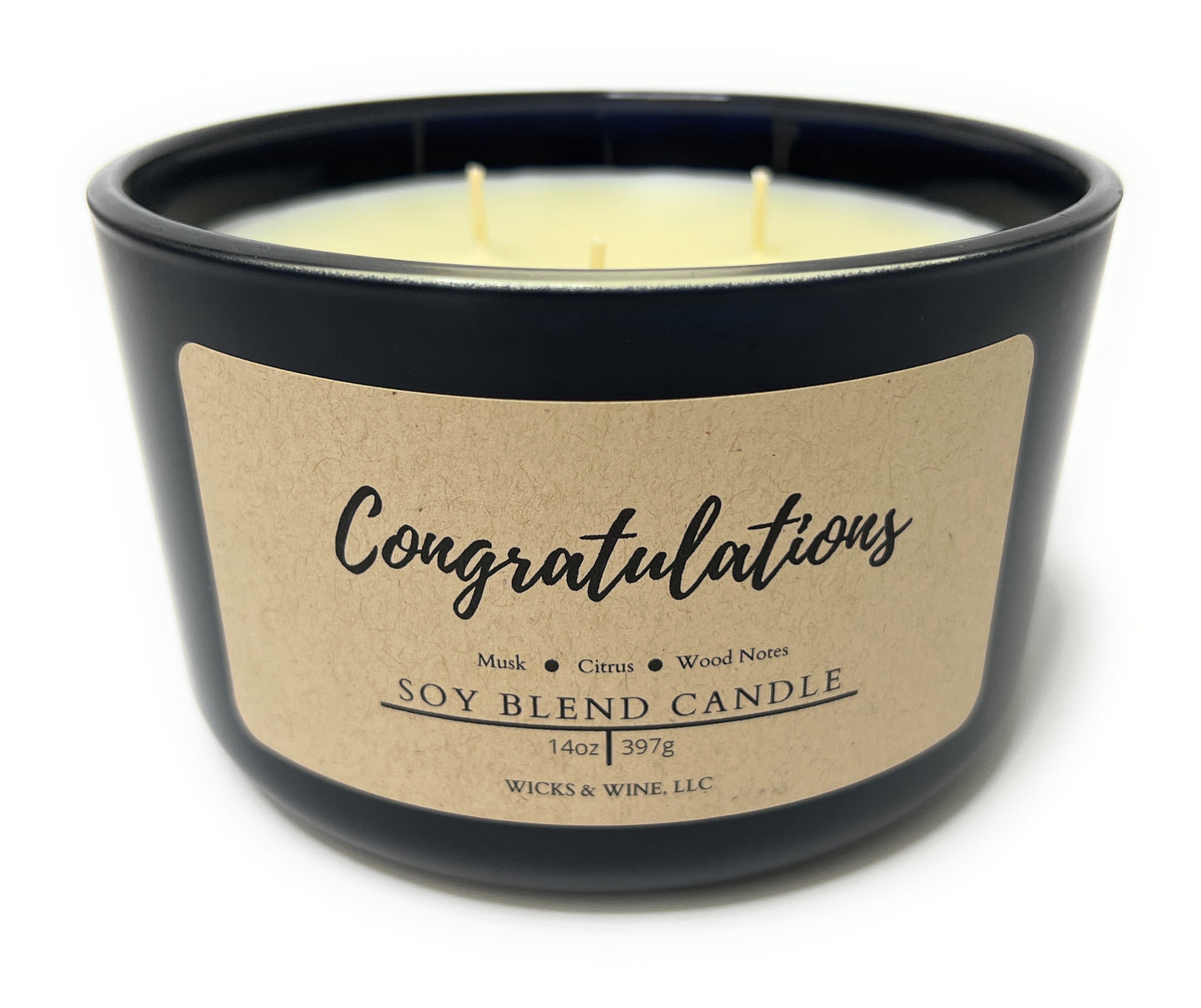 Congratulations 3 Wick Candle