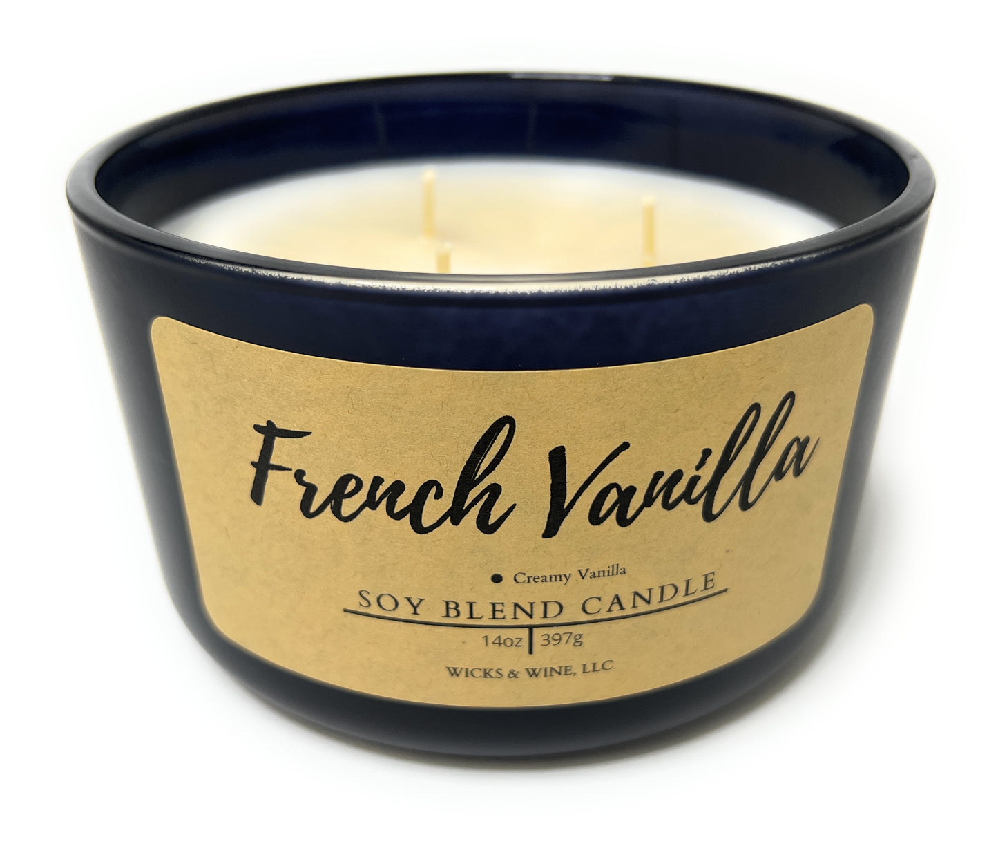 French Vanilla 3 Wick Candle