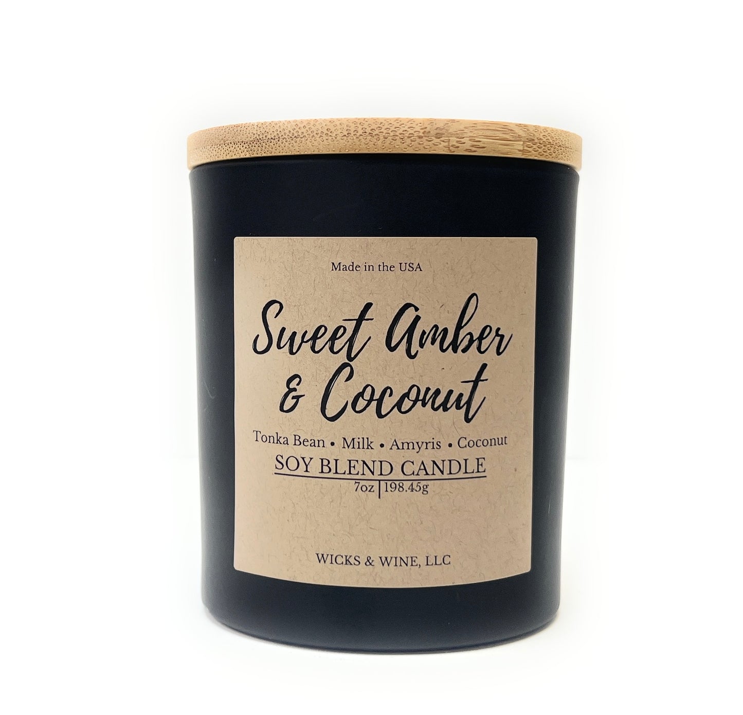 Sweet Amber & Coconut 1 Wick Candle