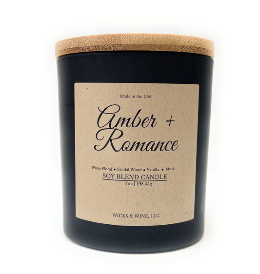 Amber + Romance 1 Wick Candle