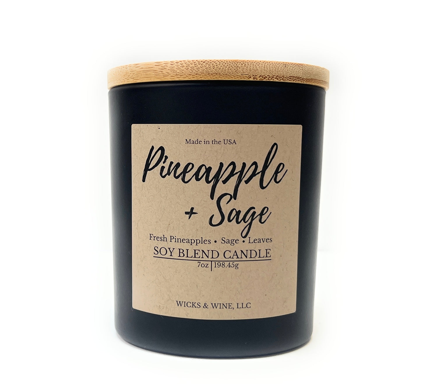 Pineapple + Sage 1 Wick Candle