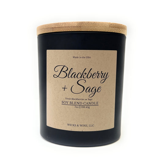 Blackberry + Sage 1 Wick Candle