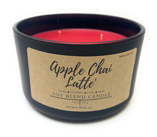Apple Chai Latte 3 Wick Candle