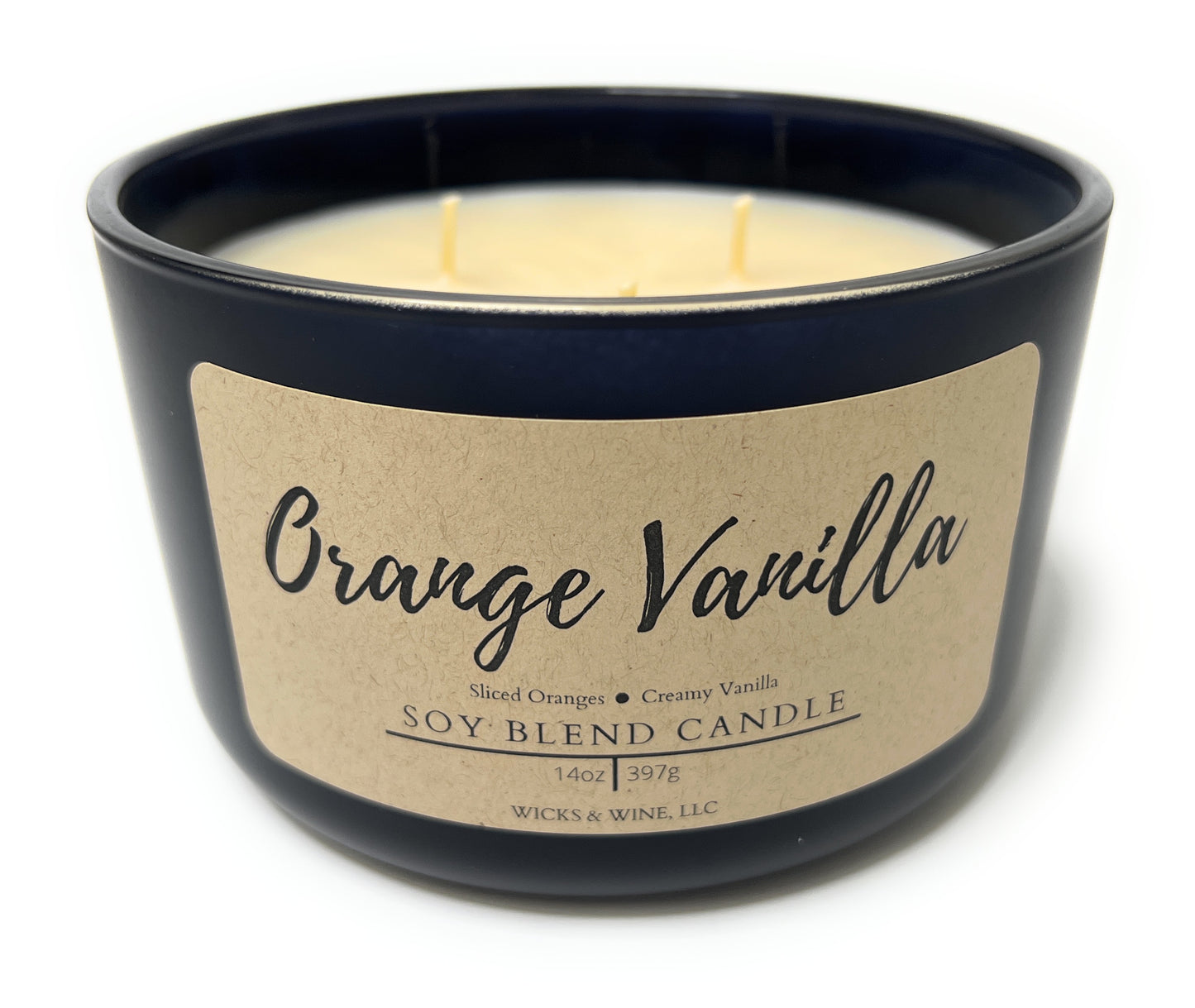 Orange Vanilla 3 Wick Candle